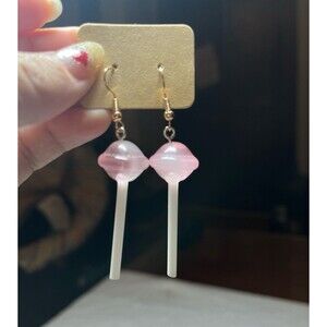Colorful Lollipop Design Dangle Earrings Cute Simple Style Acrylic Jewelry Sweet
